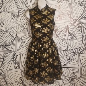 Asian-inspired mini dress